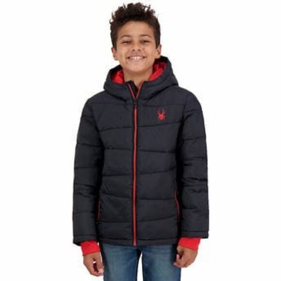 Spyder Youth Puffer Jacket, Black